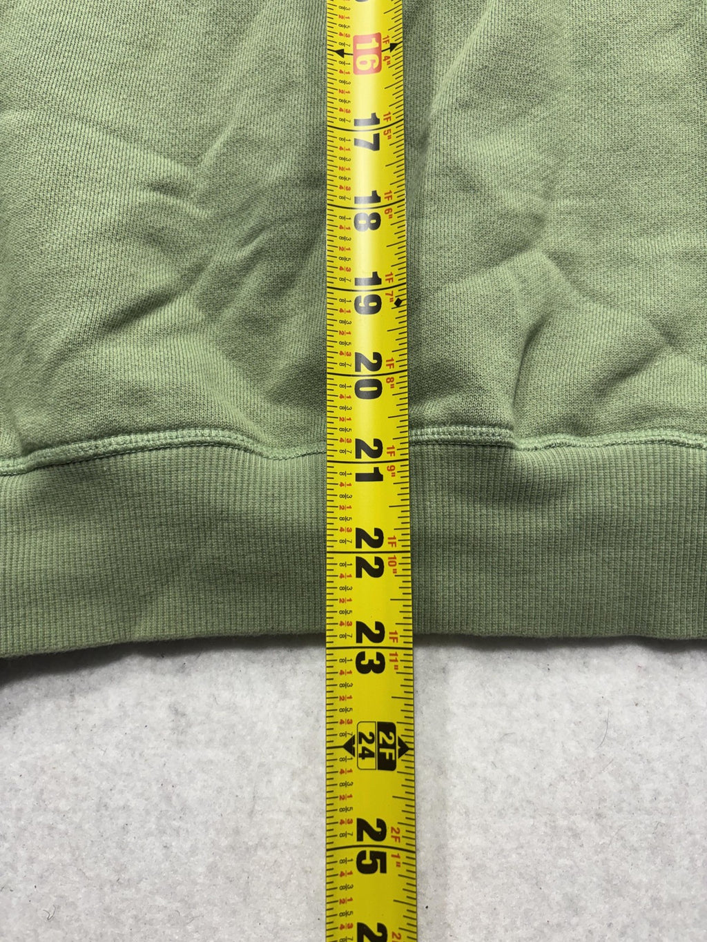 PINK Victoria's Secret Sweatshirt Womens M Green Colorblock Logo Crew Pullover