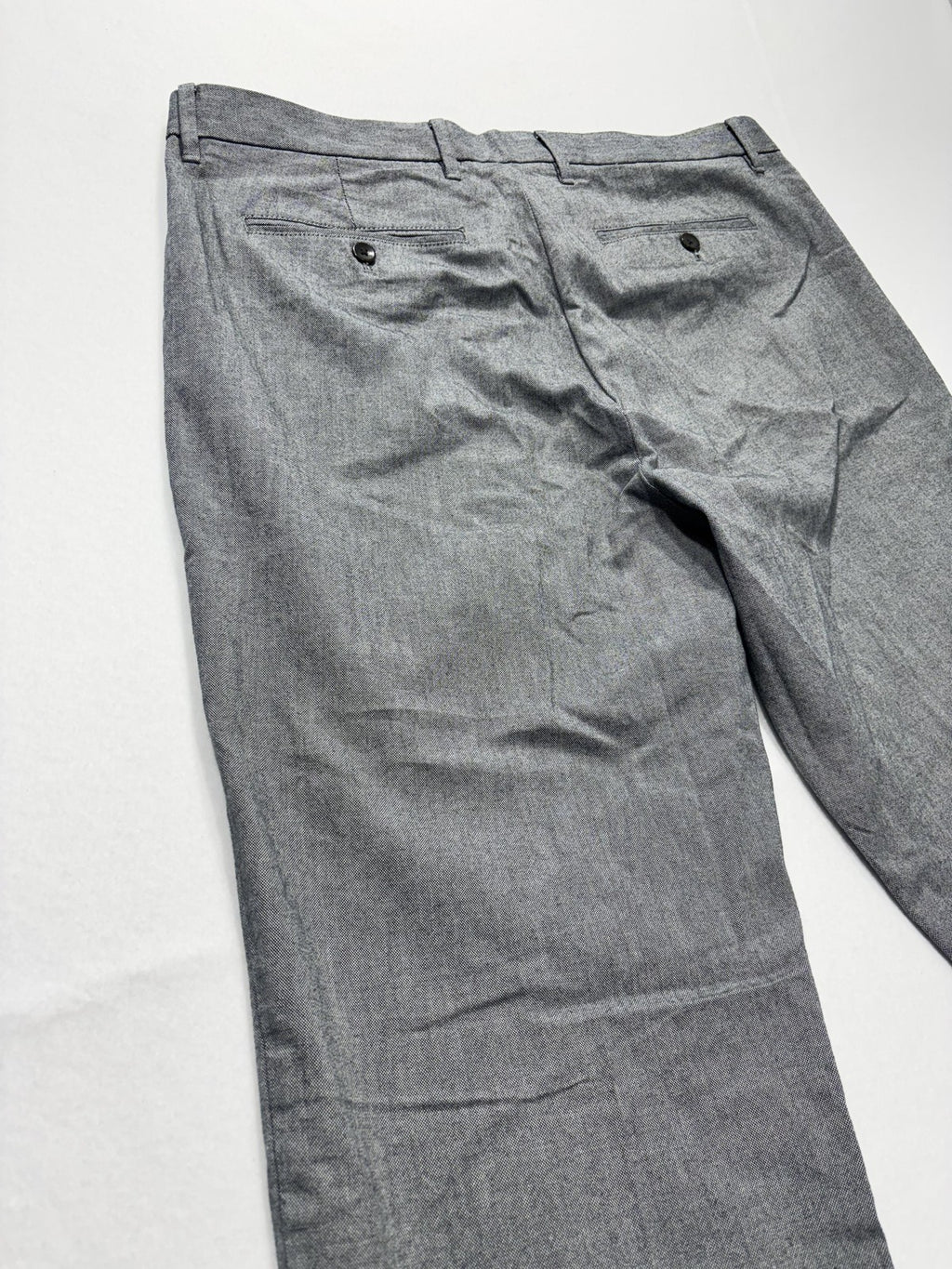 Banana Republic Chino Pants Mens 36x34 Gray Straight Fit Chambray Casual Work