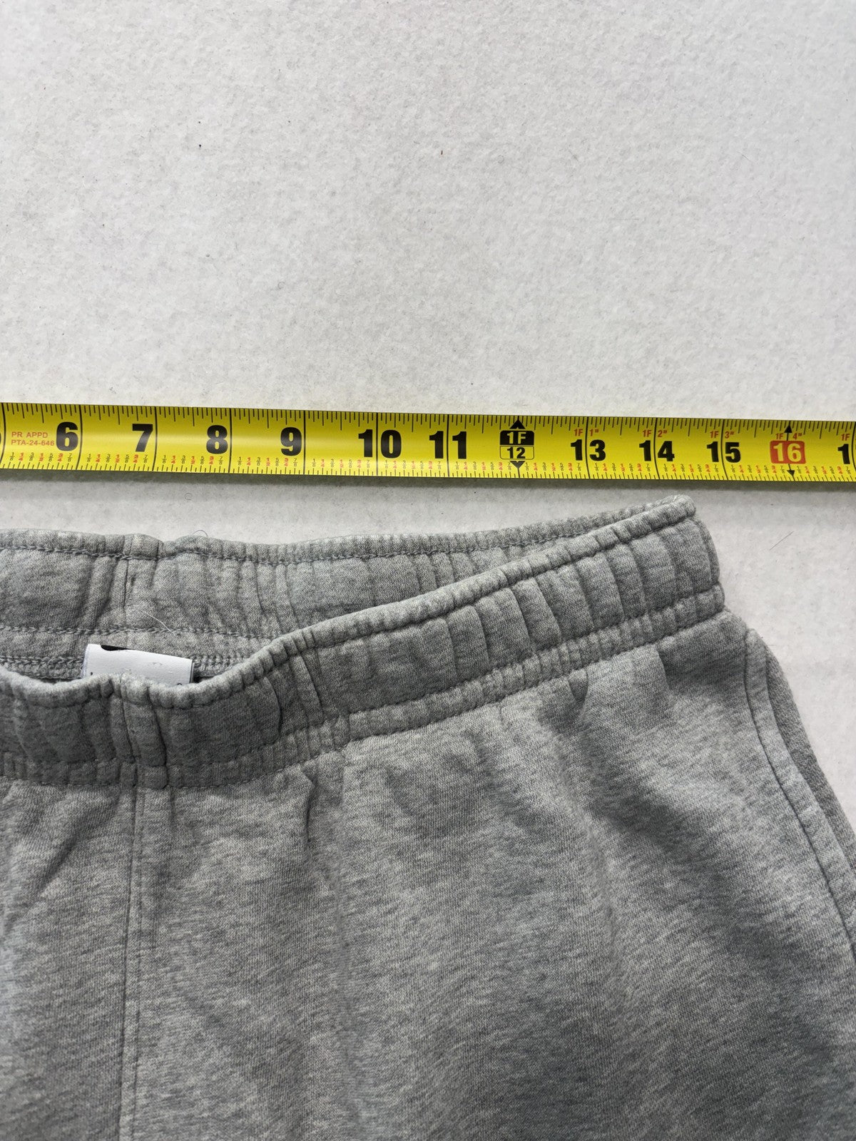 Nike Jogger Pants Mens Large Gray Fleece Elastic Waist Tapered Athletic Pockets