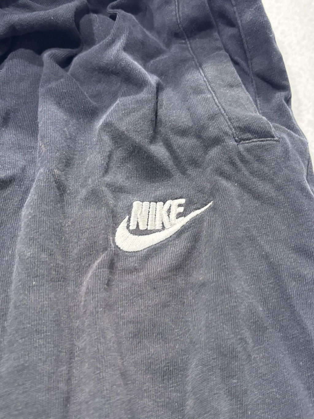Nike Jogger Pants Mens XL Black Cotton Elastic Waist Tapered Athletic Pockets