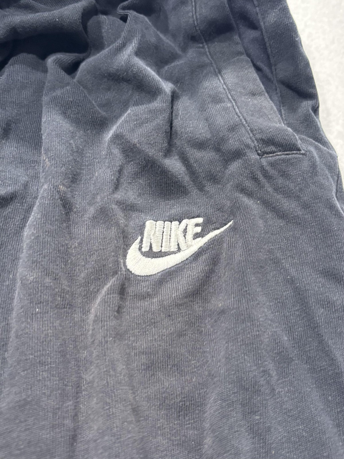 Nike Jogger Pants Mens XL Black Cotton Elastic Waist Tapered Athletic Pockets