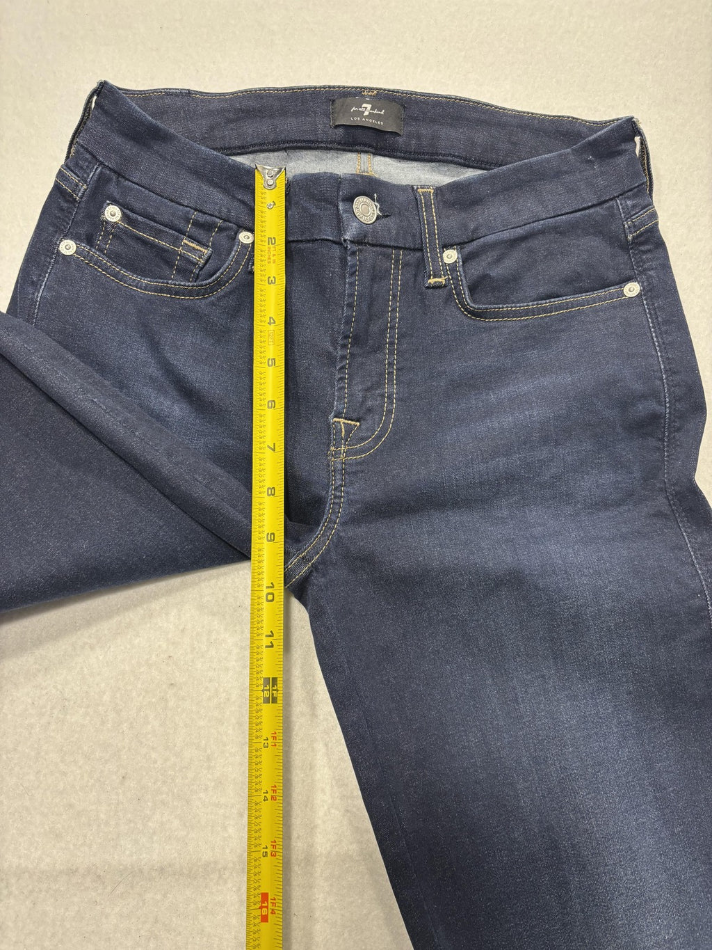 7 For All Mankind Kimmie Bootcut Jeans Womens 28 Blue Mid Rise Stretch 28x32