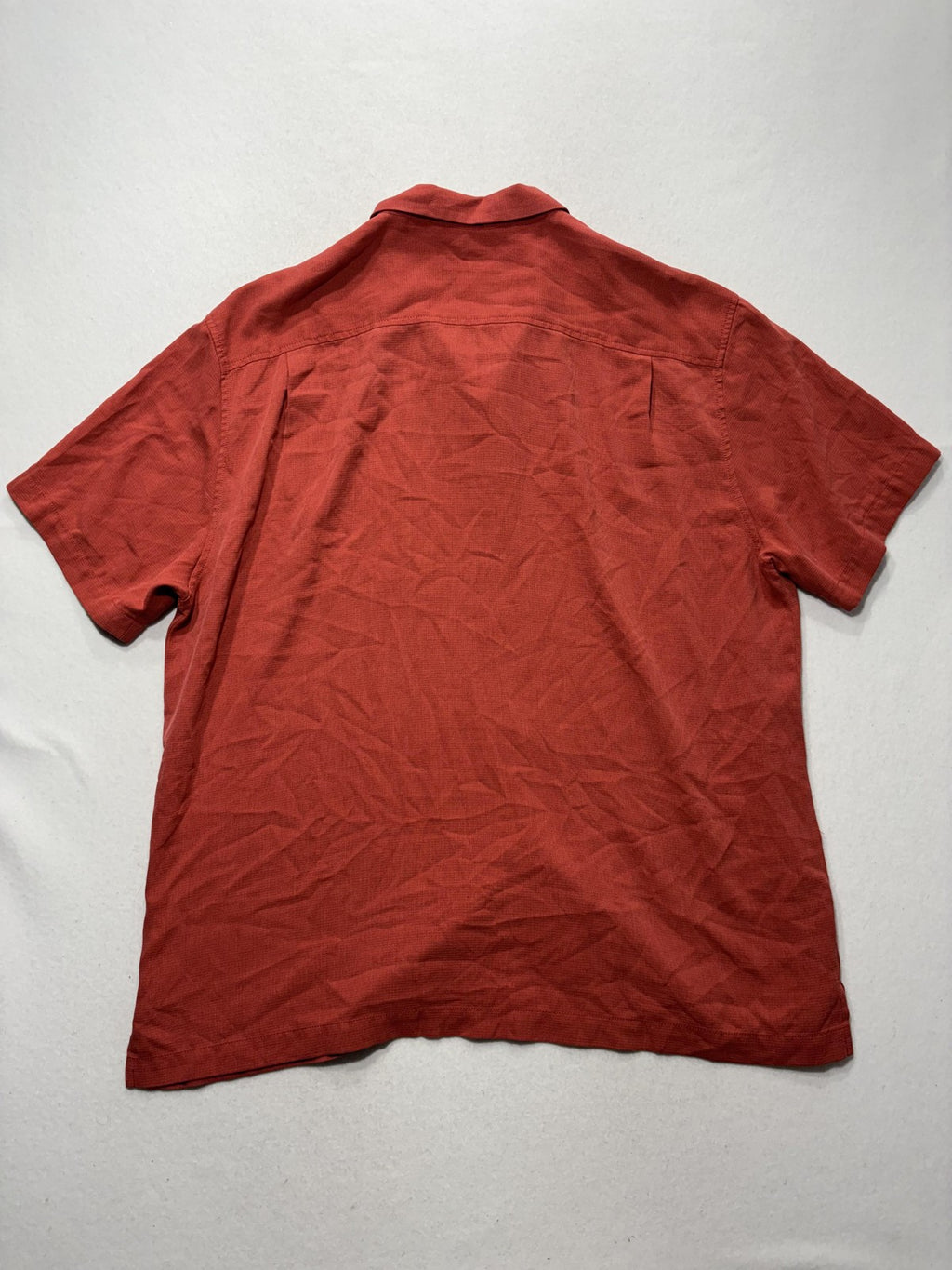 Tommy Bahama Shirt Mens 2XL Red Silk Blend Short Sleeve Button Up IslandZone