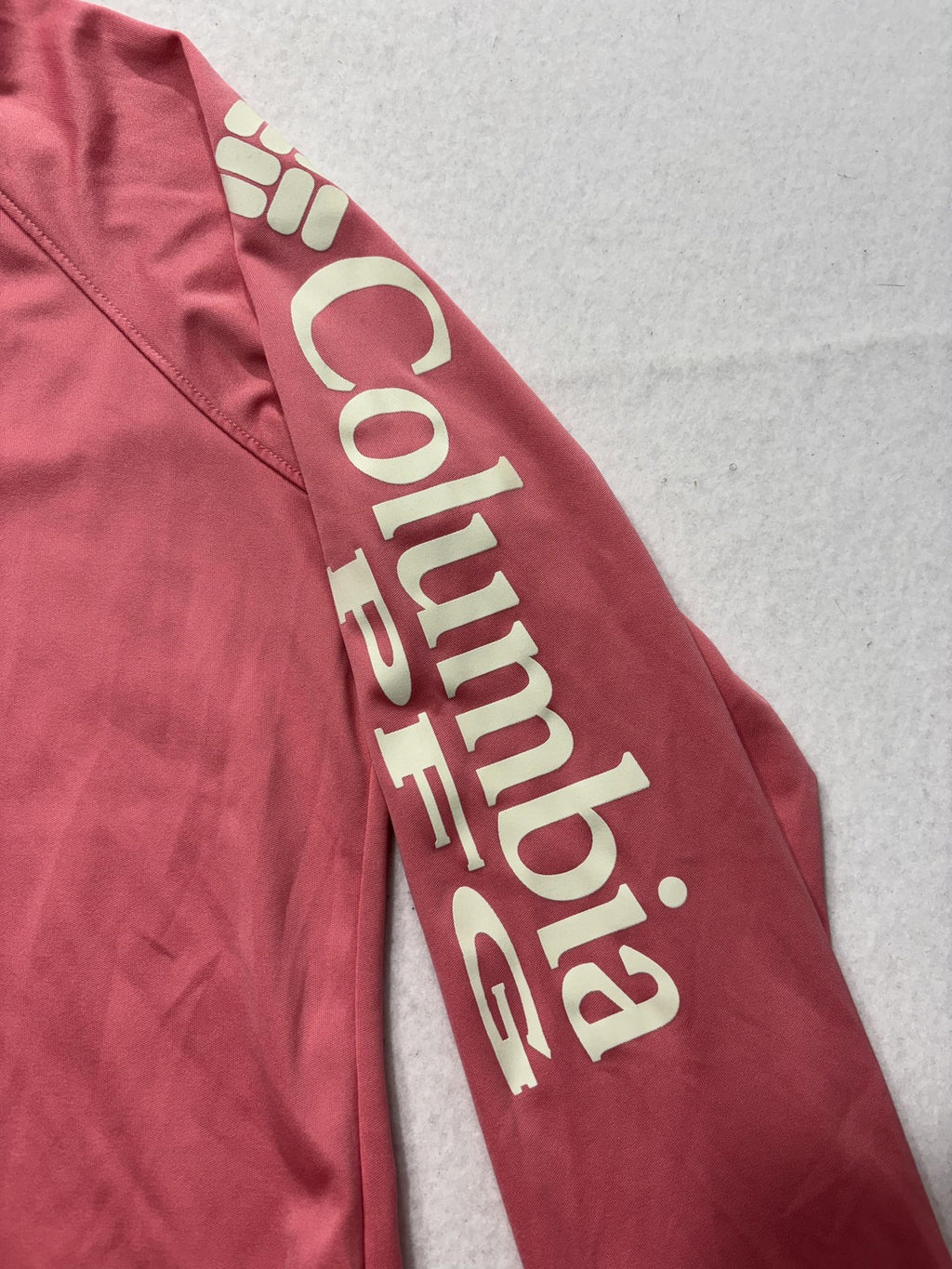 Columbia PFG Omni-Shade Shirt Mens Medium Pink Long Sleeve Fishing Lightweight