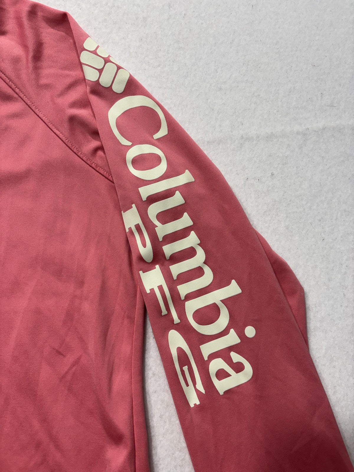 Columbia PFG Omni-Shade Shirt Mens Medium Pink Long Sleeve Fishing Lightweight