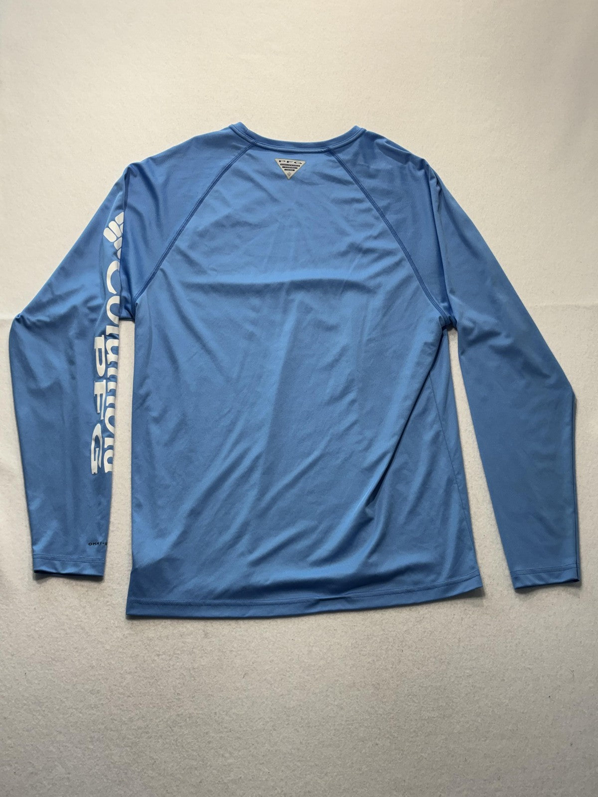 Columbia PFG Omni-Shade Shirt Mens Medium Blue Long Sleeve Fishing Lightweight