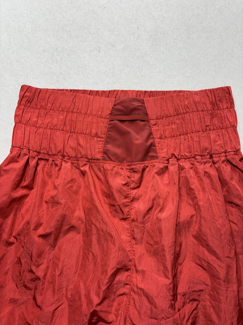 FP Movement Shorts Womens XL Red High Waist Lined Elastic Lightweight Running