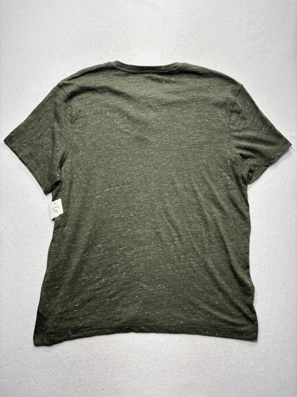 Lucky Brand Shirt Mens XL Green Slub Henley Short Sleeve Lightweight Jersey Tee