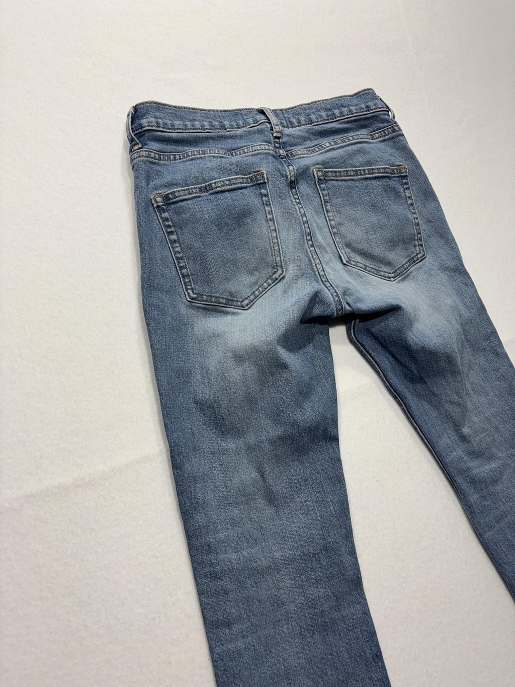 Everlane Jeans Womens 28 Blue Medium Wash Skinny Mid Rise Stretch 28x28.5