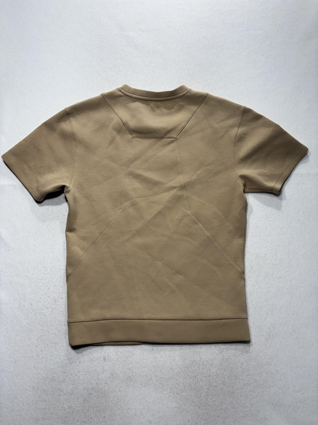 Alphalete Shirt Mens Small Beige Elements Embossed Logo Heavyweight Tee Athletic
