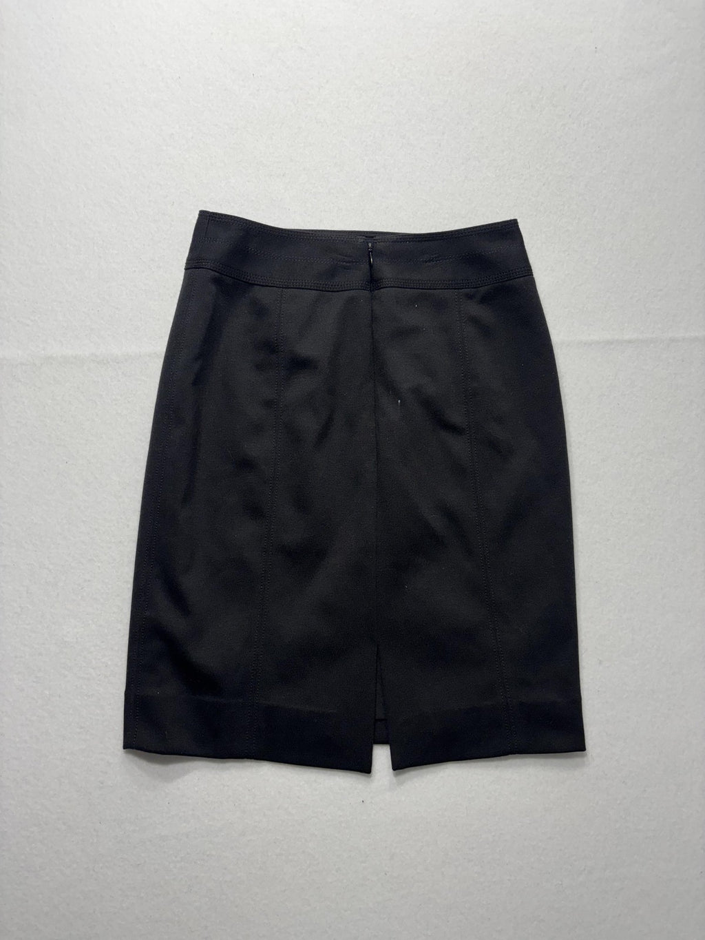 White House Black Market Skirt Womens 2 Black Stretch Pencil Knee Length Work