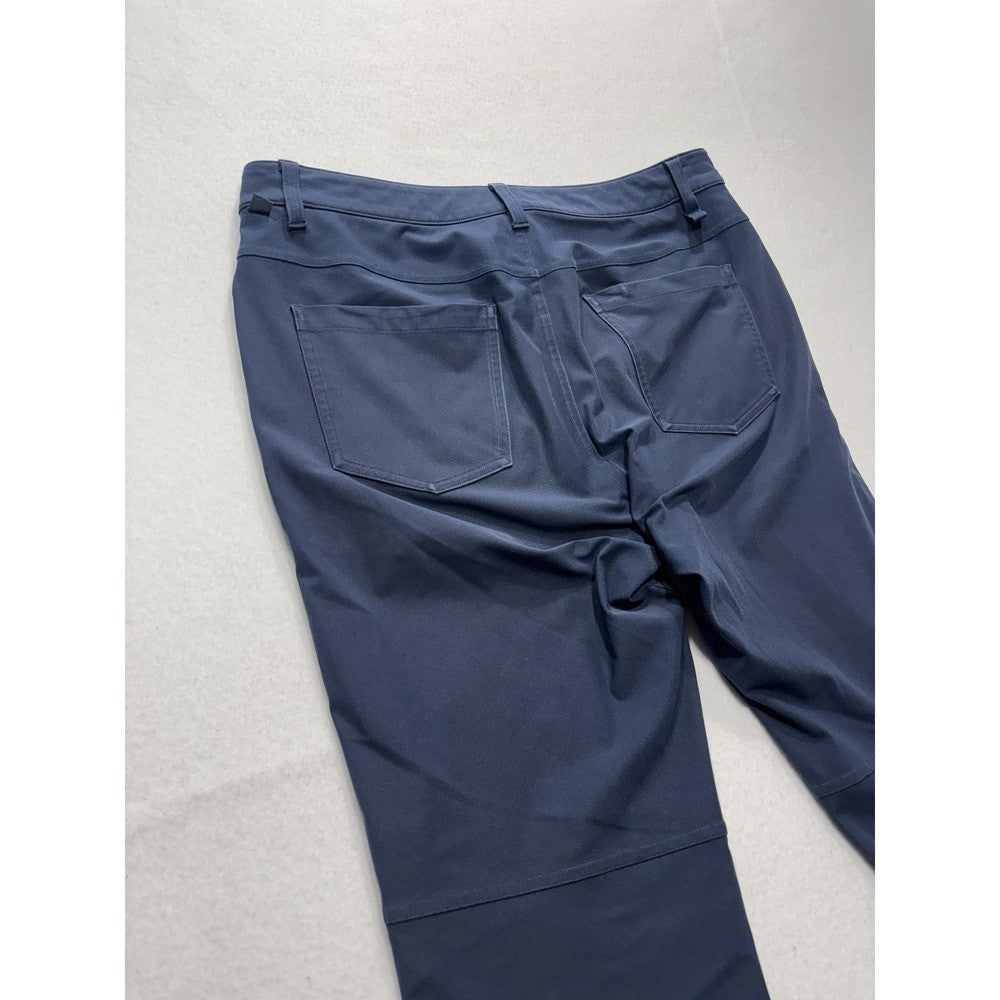 Lululemon Chino Pants Mens 34x31 Blue Slim Straight Stretch Casual Outdoor