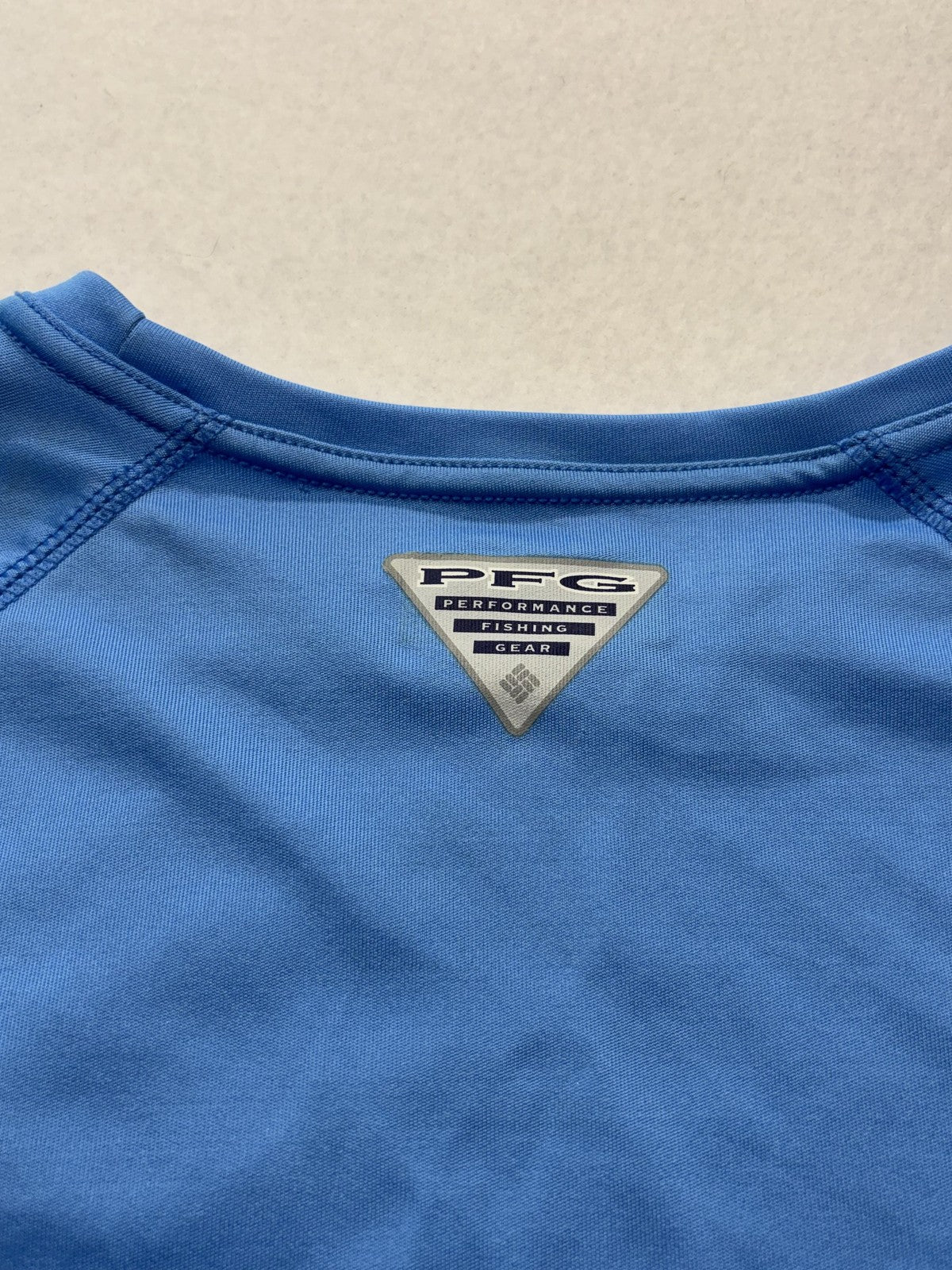 Columbia PFG Omni-Shade Shirt Mens Medium Blue Long Sleeve Fishing Lightweight
