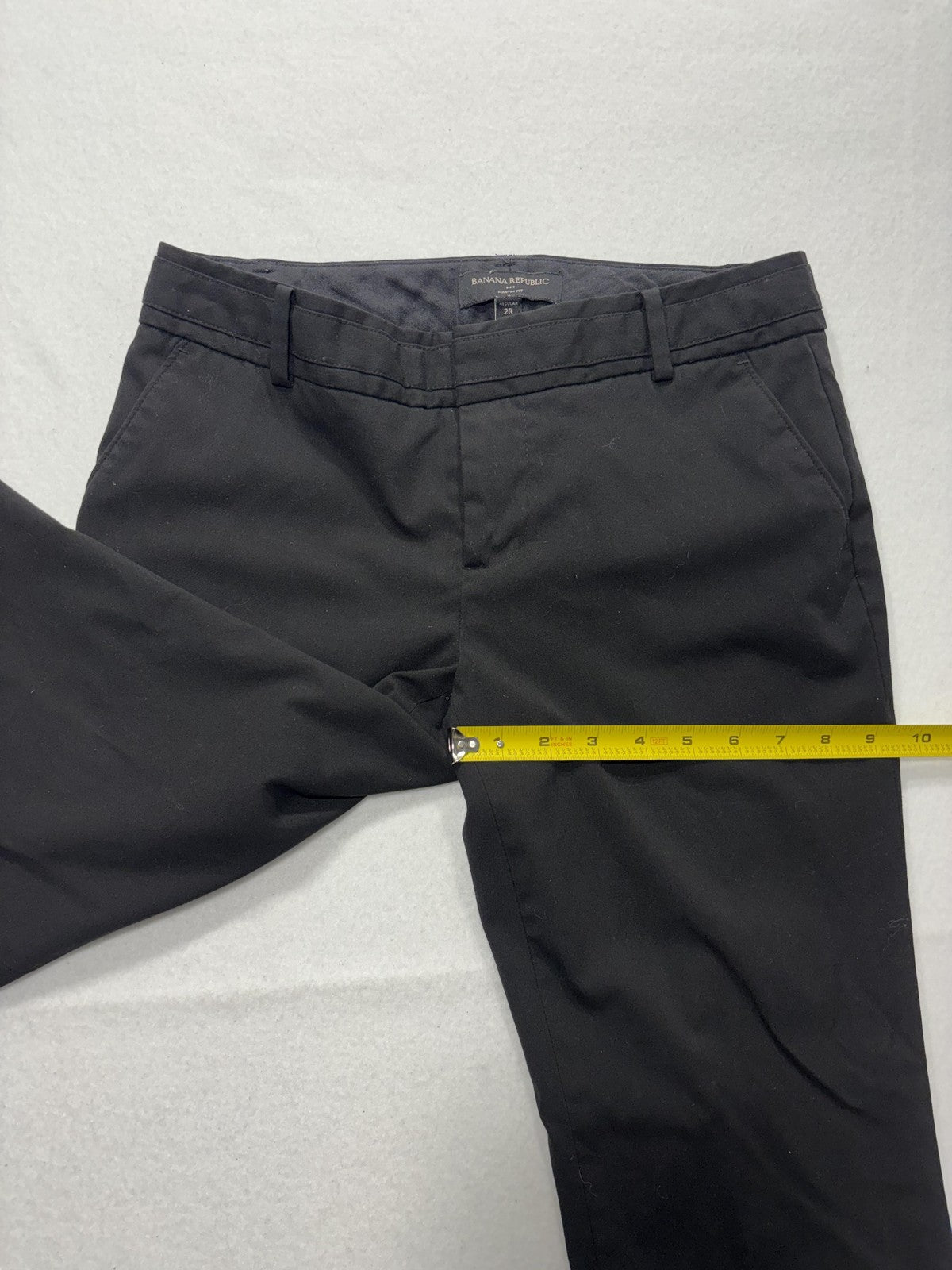 Banana Republic Dress Pants Womens 2R Black Martin Fit Classic Twill Work Career