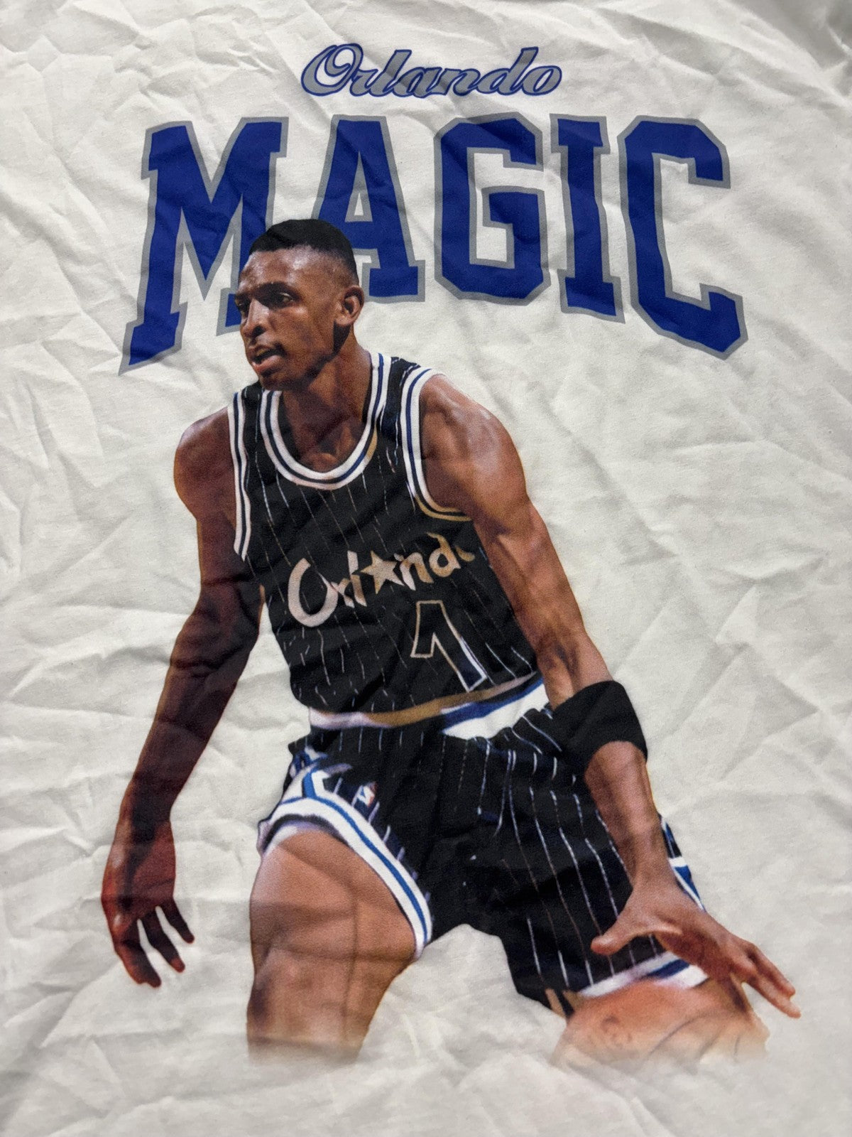 Orlando Magic Shirt Mens Large White NBA Basketball Player Tee Mitchell & Ness