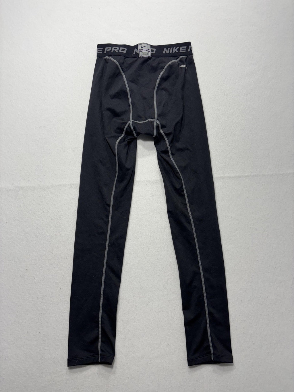 Nike Pro Compression Leggings Boys Large 14-16 Black NikeFIT Running Athletic