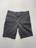 Tommy Bahama Chino Shorts Mens 36 Gray 10" Inseam Flat Front Canvas Casual