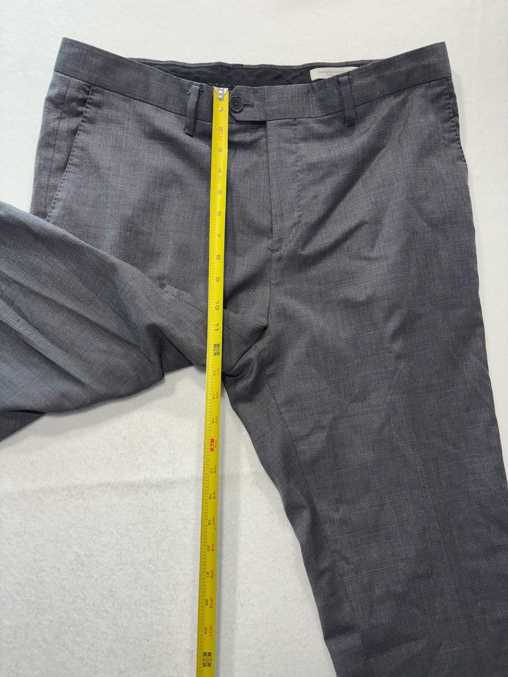 Banana Republic Dress Pants Mens 35x31 Gray Tailored Slim Fit Office Work