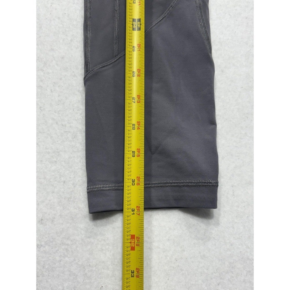 Lululemon Leggings Womens 6 Gray High Rise Cropped 23.5" Inseam Pocket Stretch