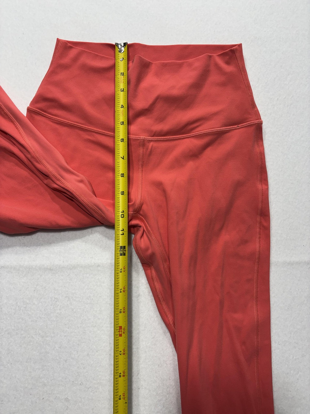 Lululemon Leggings Womens XS Red High Rise 26" Inseam Ankle Yoga Stretch Active