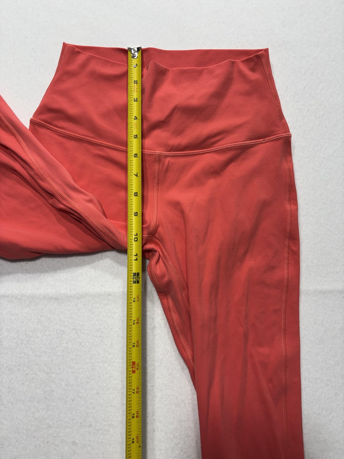 Lululemon Leggings Womens XS Red High Rise 26" Inseam Ankle Yoga Stretch Active