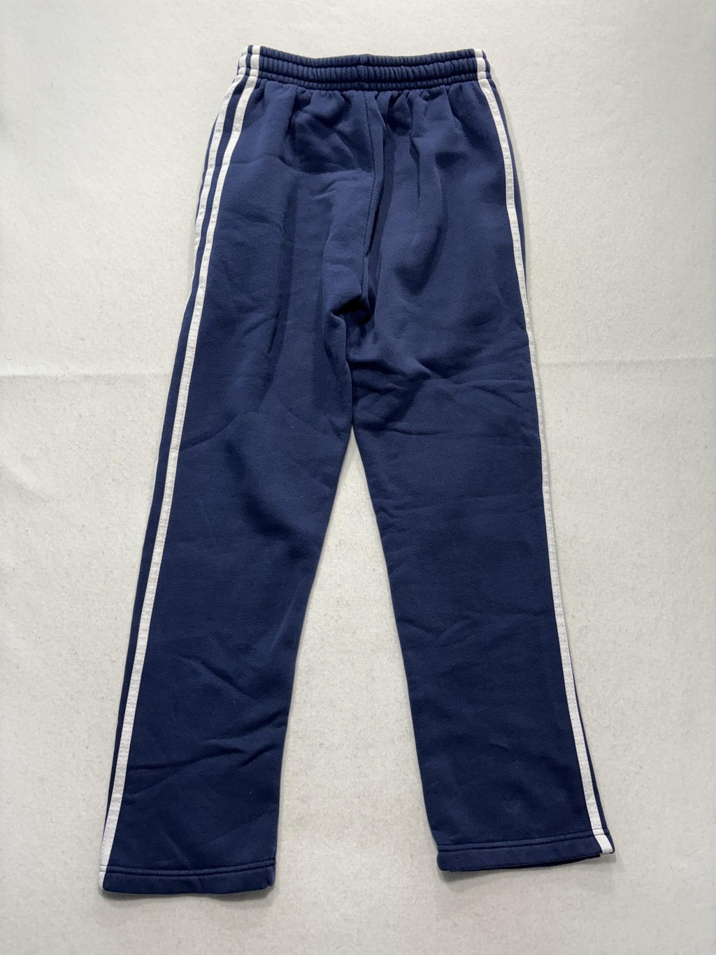 Athletic Works Pants Kids XL Blue Fleece Ankle Drawstring Side Stripe Casual