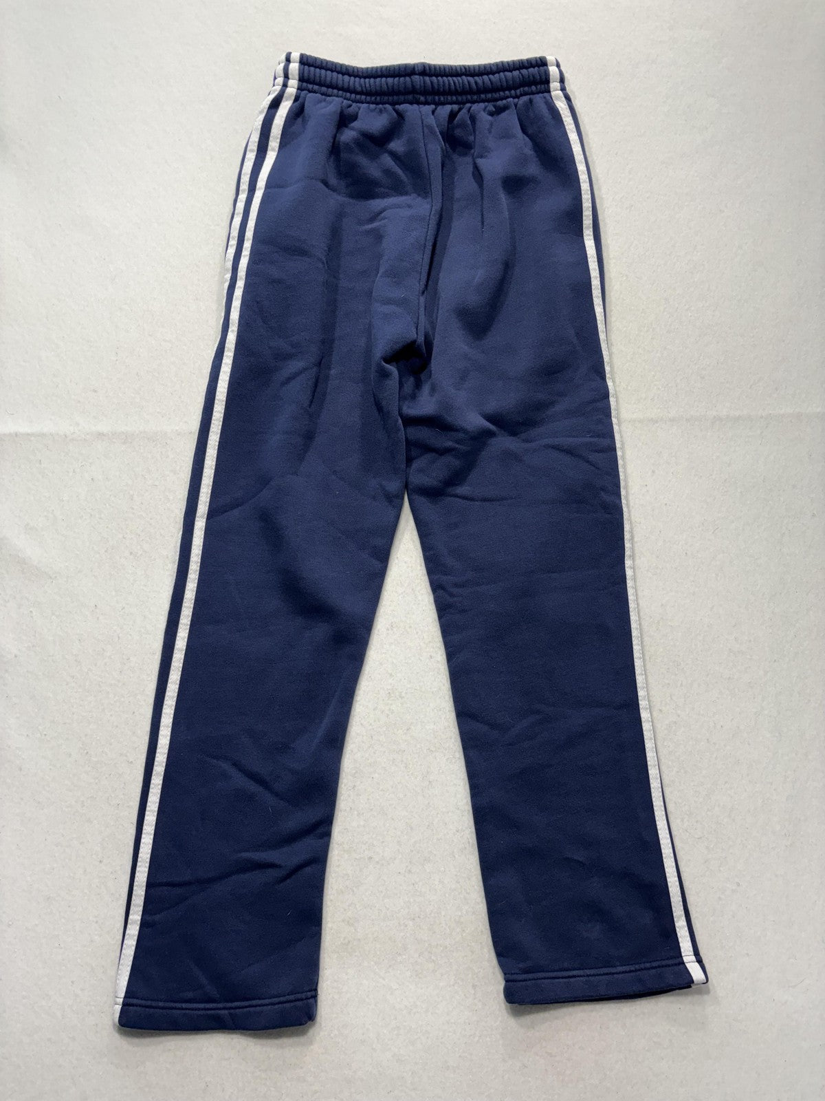 Athletic Works Pants Kids XL Blue Fleece Ankle Drawstring Side Stripe Casual