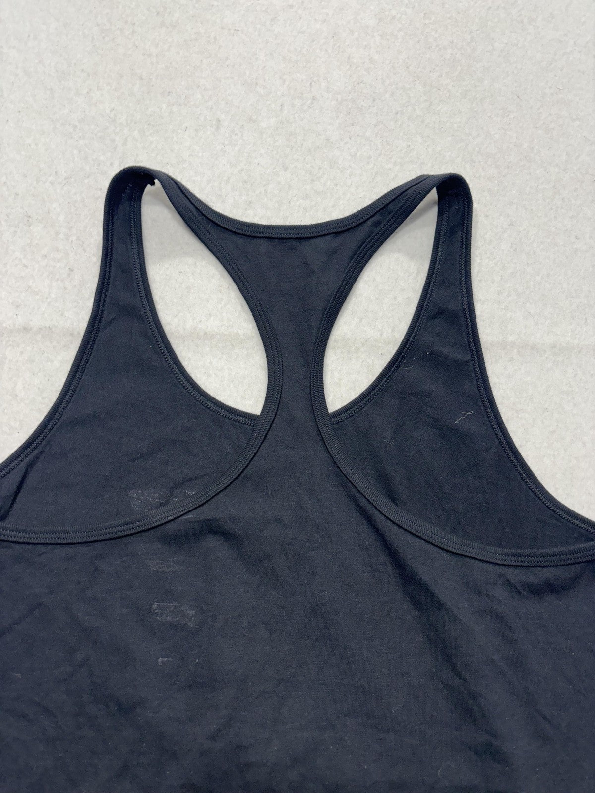 Nike Tank Womens Large Black Scoop Neck Racerback 72 Graphic Logo Athletic Top