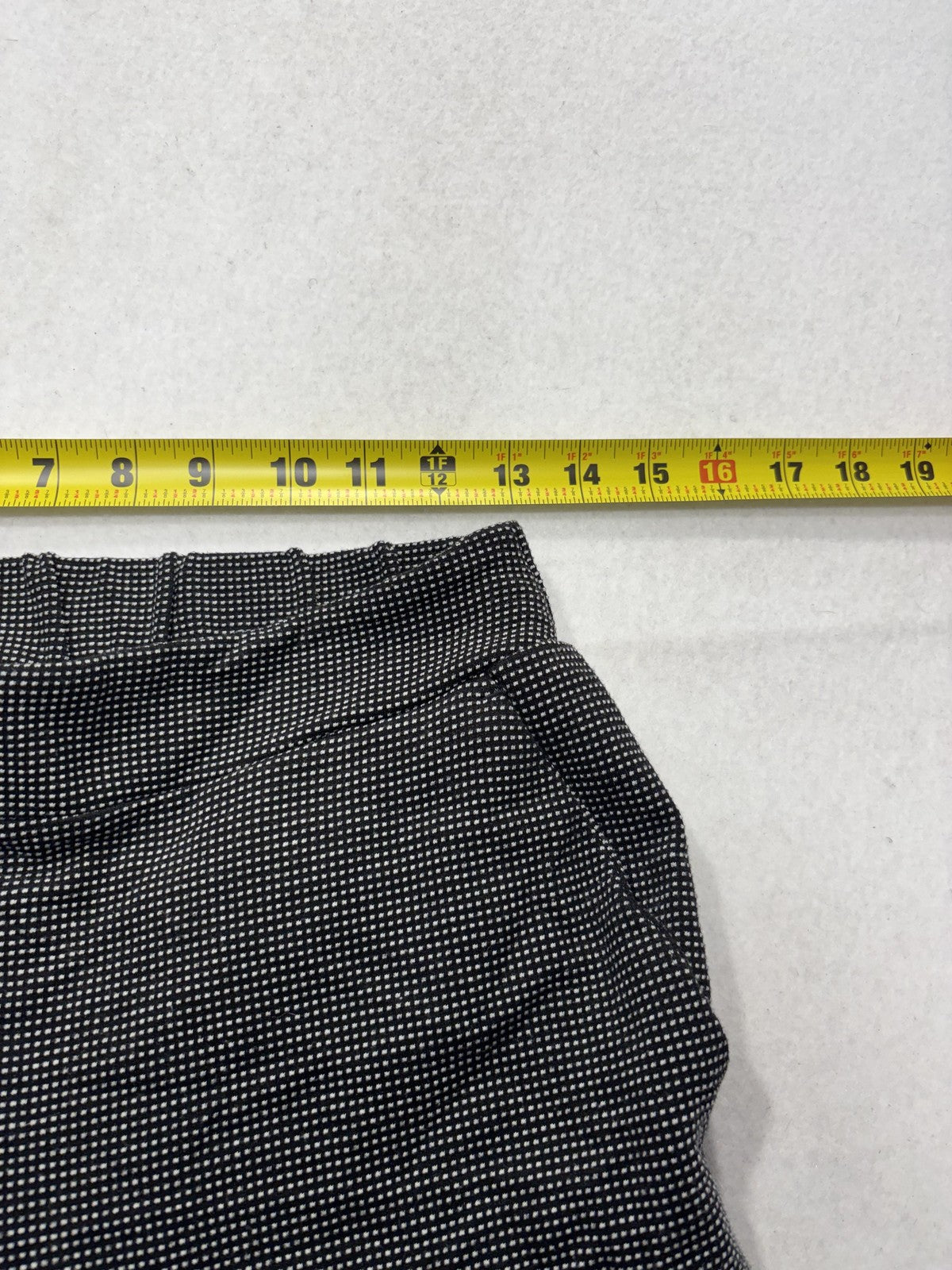 Nine West Dress Pants Womens Small Black Check Crop Tapered Knit Stretch