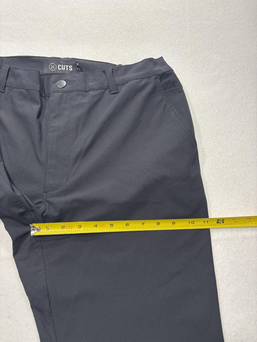 Cuts AO Jogger Pants Mens Large Black Elastic Waist Slim Tapered Stretch Casual