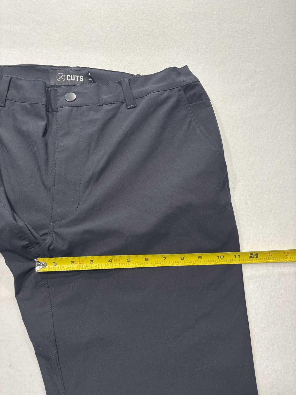 Cuts AO Jogger Pants Mens Large Black Elastic Waist Slim Tapered Stretch Casual