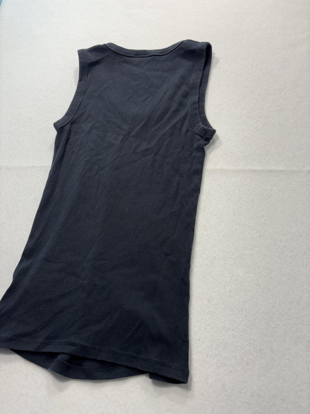 Abercrombie & Fitch Tank Womens Small Black Ribbed Knit Scoop Neck Maternity