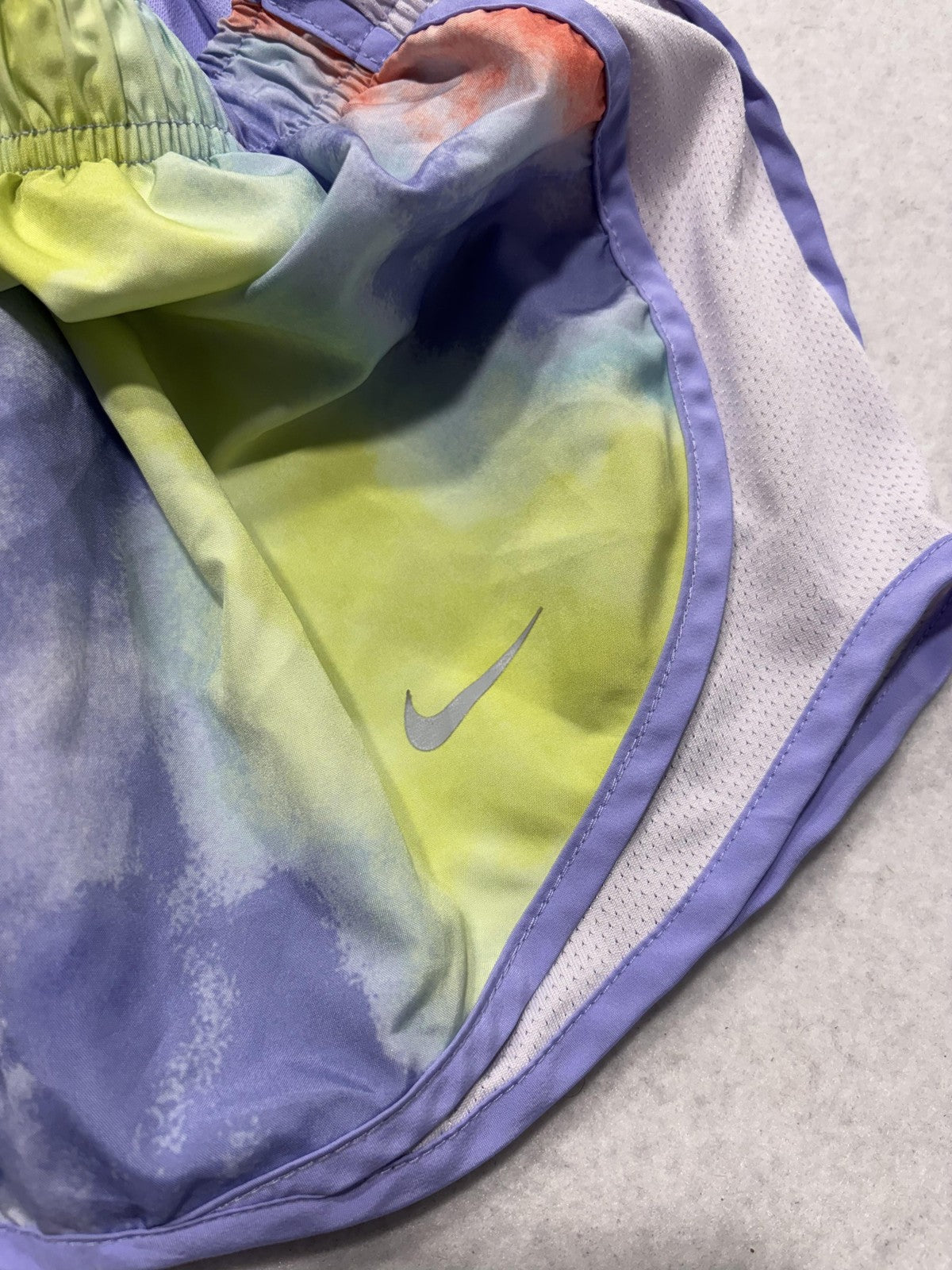 Nike Running Shorts Womens Small Multicolor 3" Inseam Dri-FIT Lined Athletic