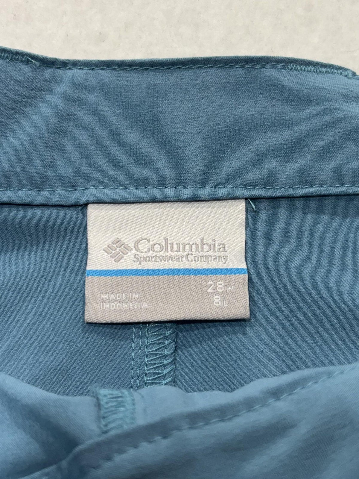 Columbia PFG Grander Marlin Shorts Mens 28 Blue 8" Inseam Omni-Shade Fishing
