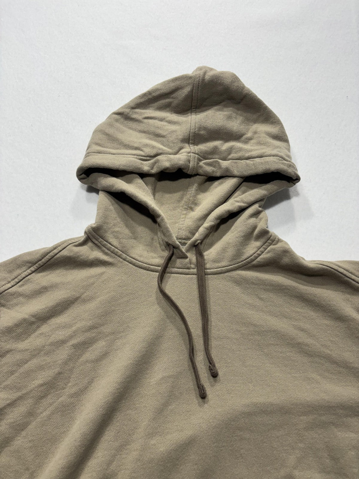 Everlane Hoodie Womens Small Beige Organic Cotton Terry Raglan Pullover Top