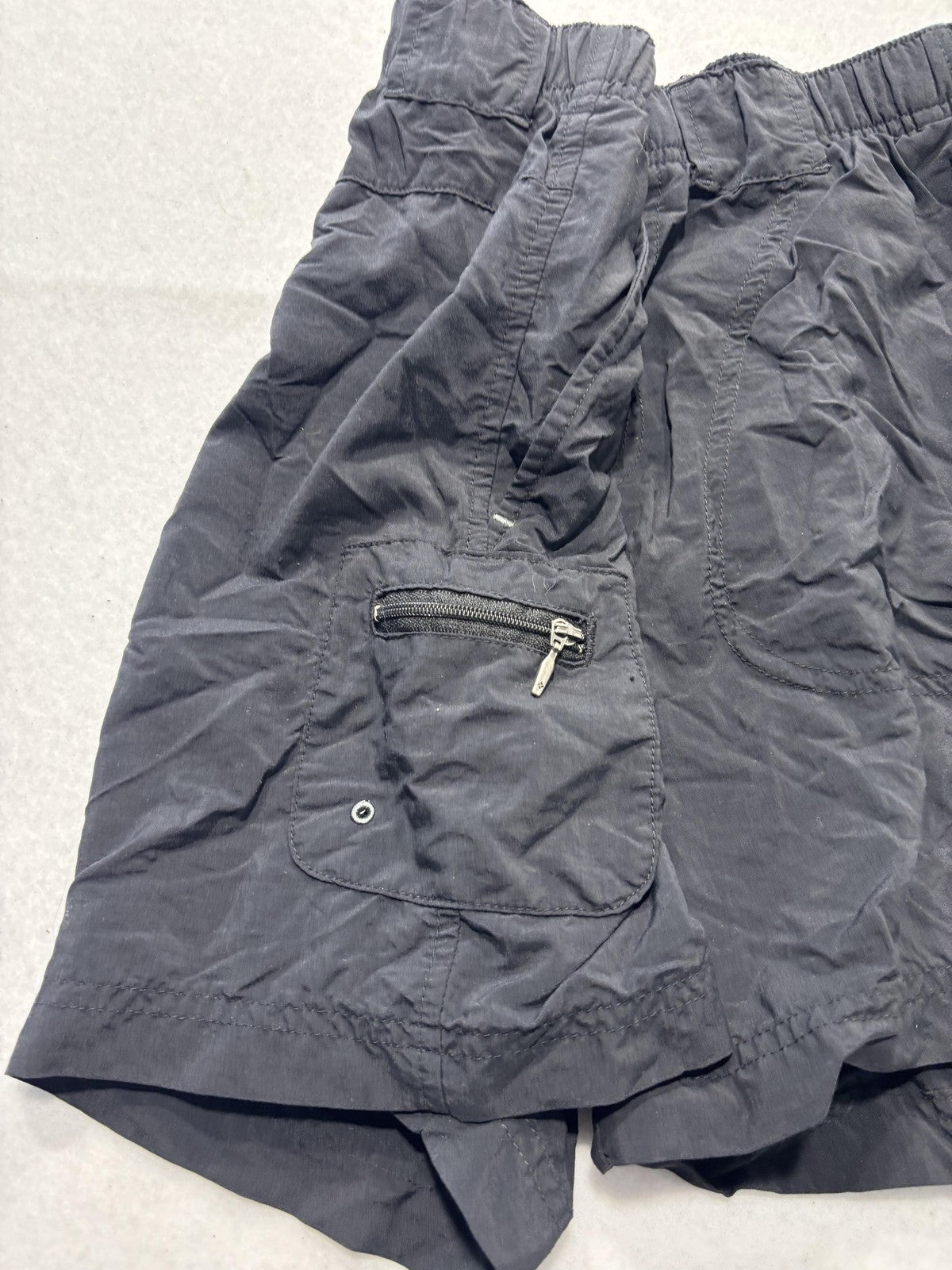 Columbia Swim Trunks Mens Small Black Elastic Waist Lined Pockets Lightweight