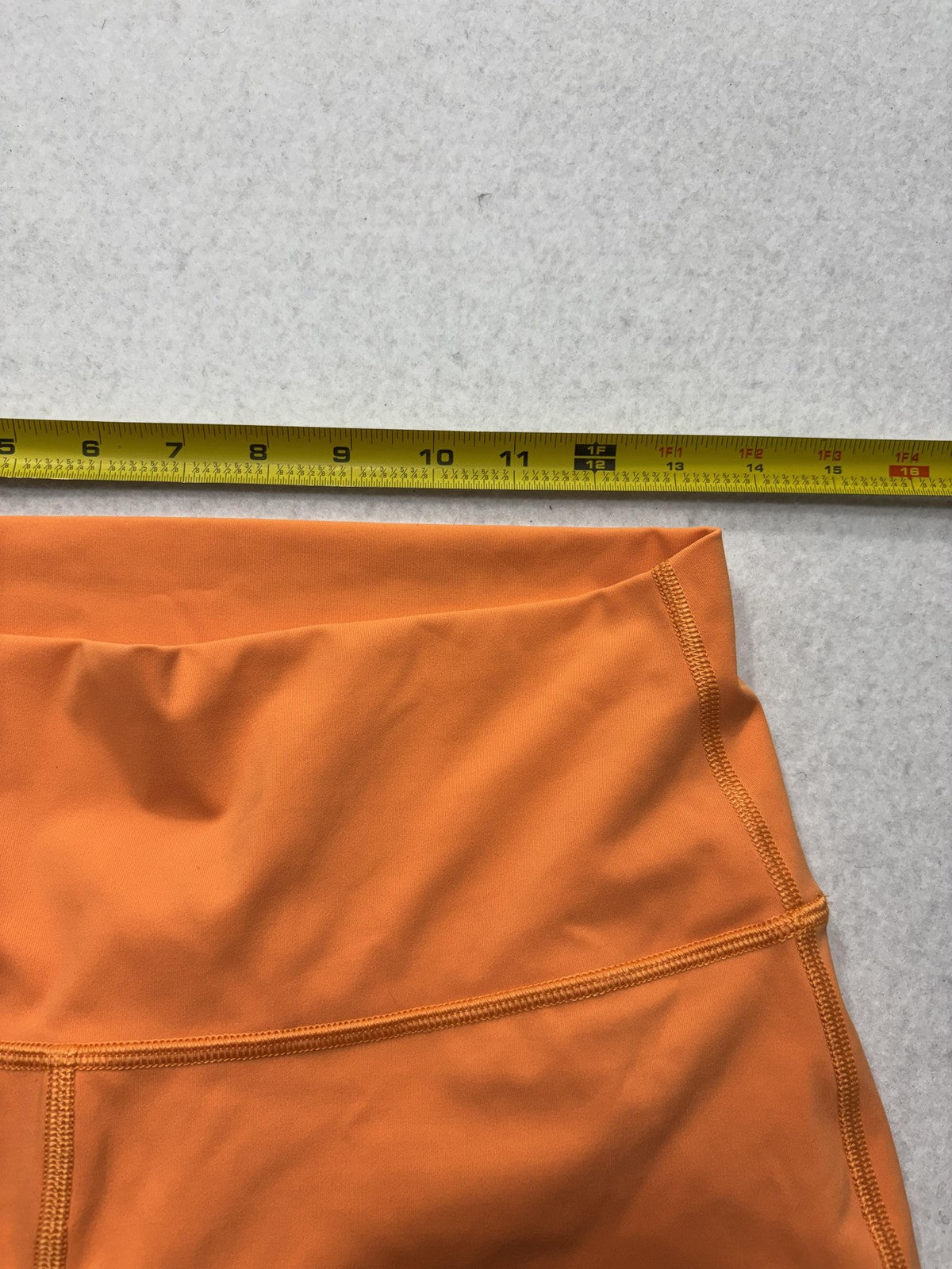Lululemon Leggings Womens 10 Orange High Rise 25" Inseam Ankle Stretch Yoga
