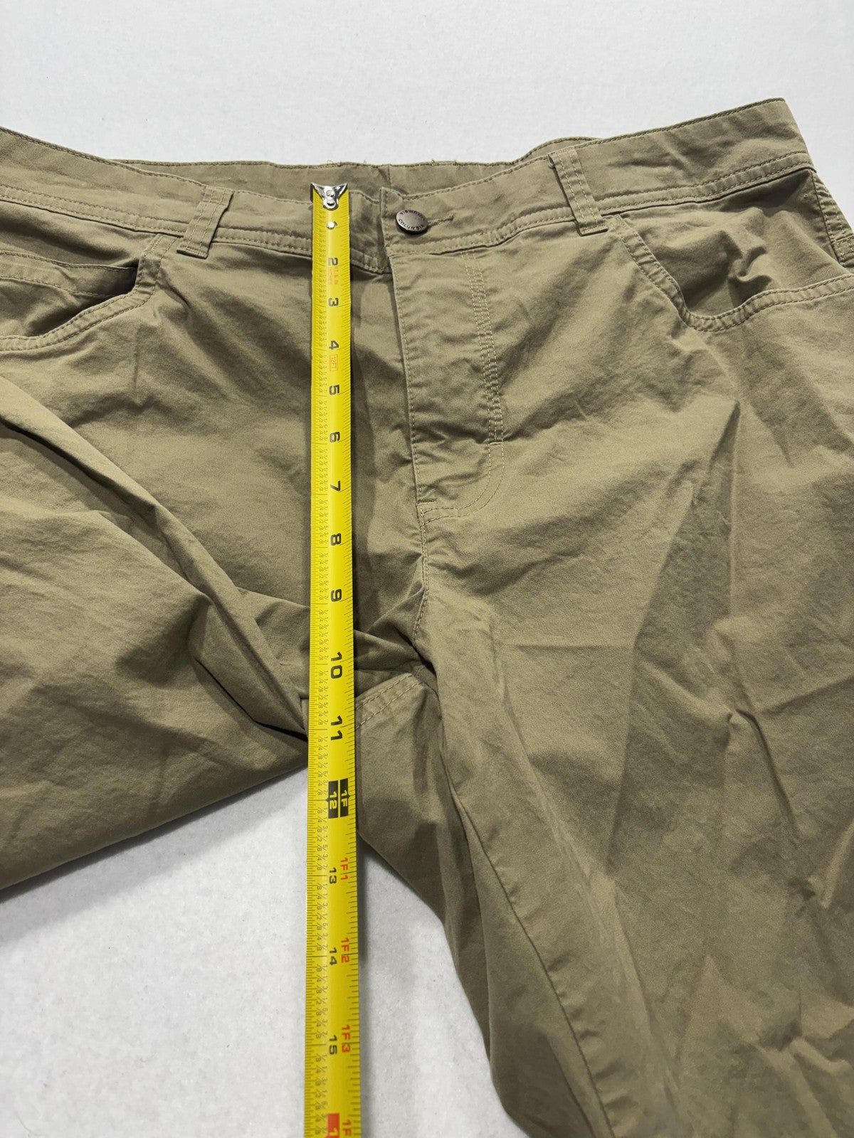 Columbia Khaki Pants Mens 34x30 Green Regular Fit Canvas Stretch Casual Outdoor