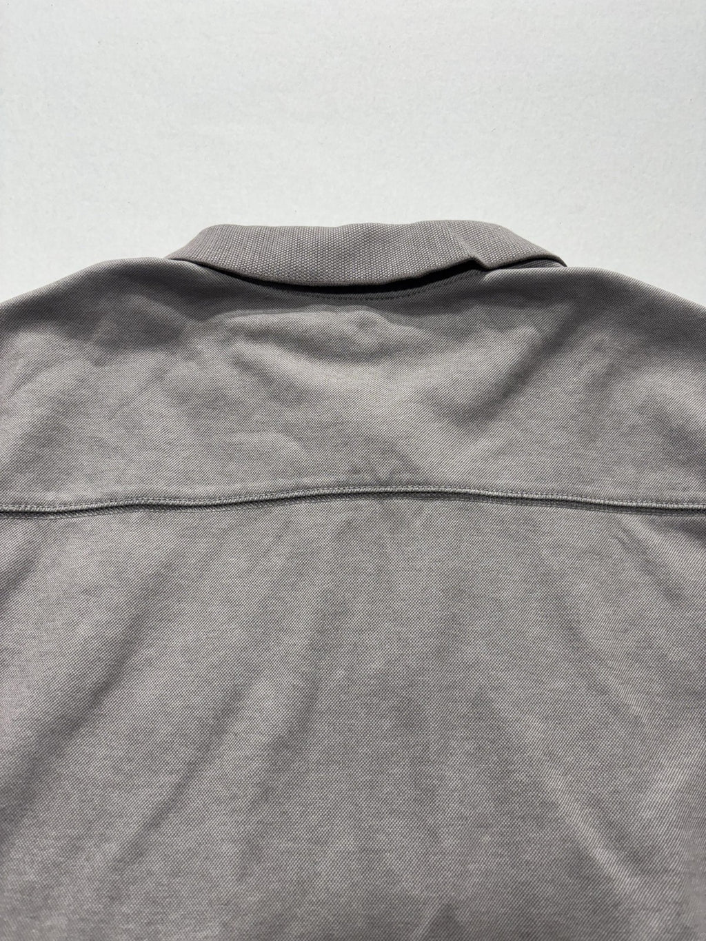 Tommy Bahama Polo Shirt Mens Large Gray Cotton Blend Short Sleeve Logo Casual