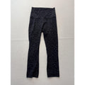 Lululemon Leggings Womens 4 Black Camo High Rise Cropped 23" Inseam Yoga Stretch