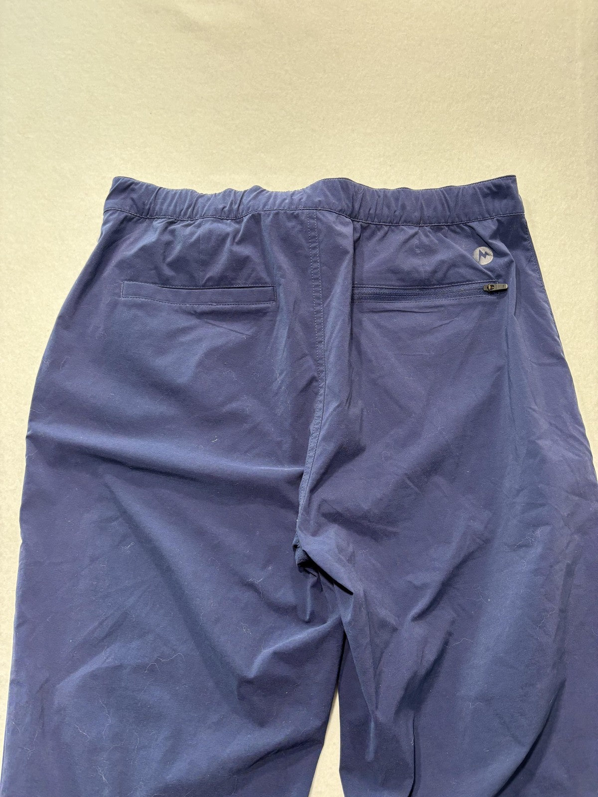 Marmot Pants Womens 10 Blue Kodachrome Nylon Adjustable Waist Hiking Travel