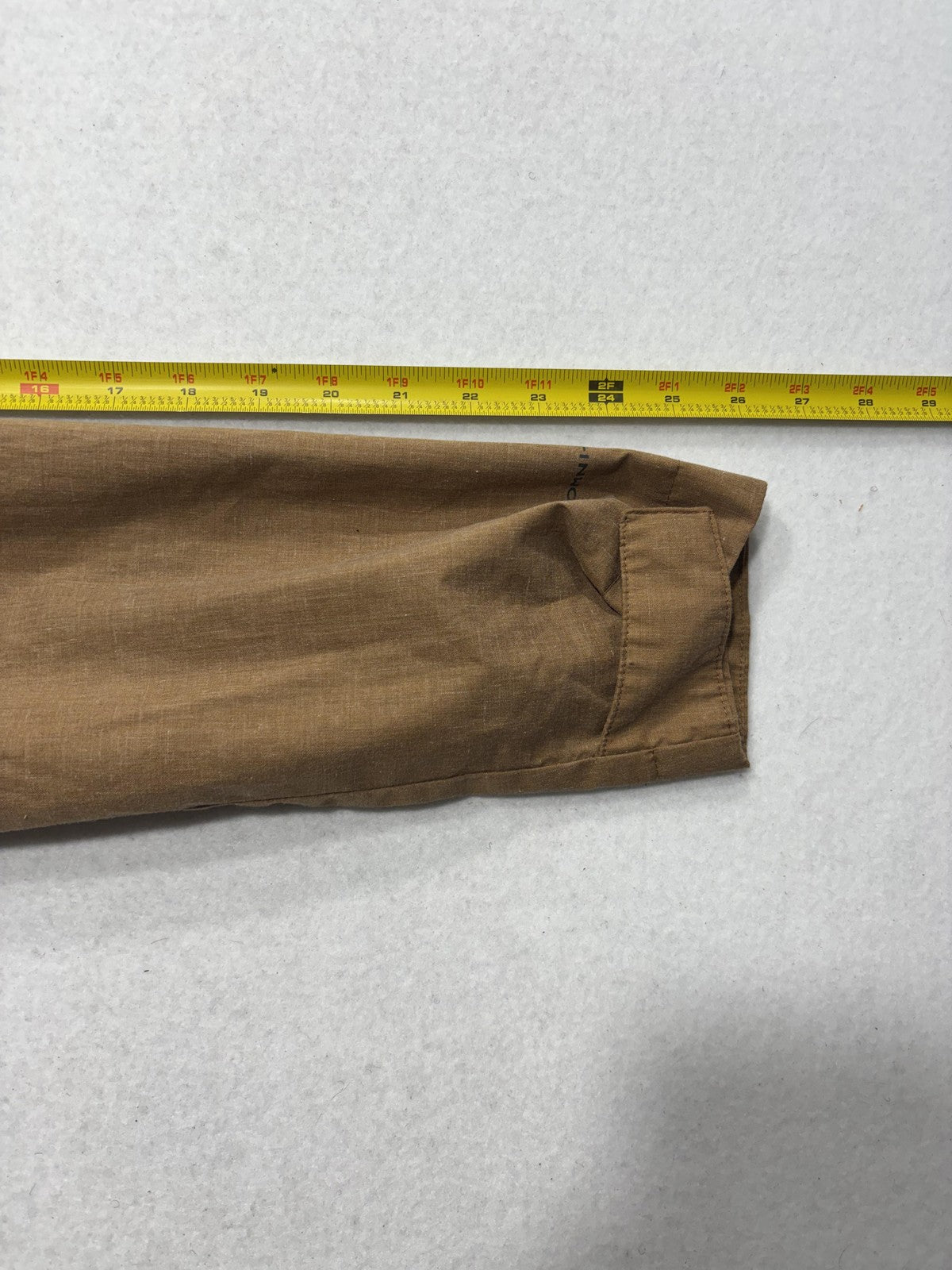 Columbia Omni-Tech Rain Coat Womens L Brown Hooded Waterproof Full Zip Twill