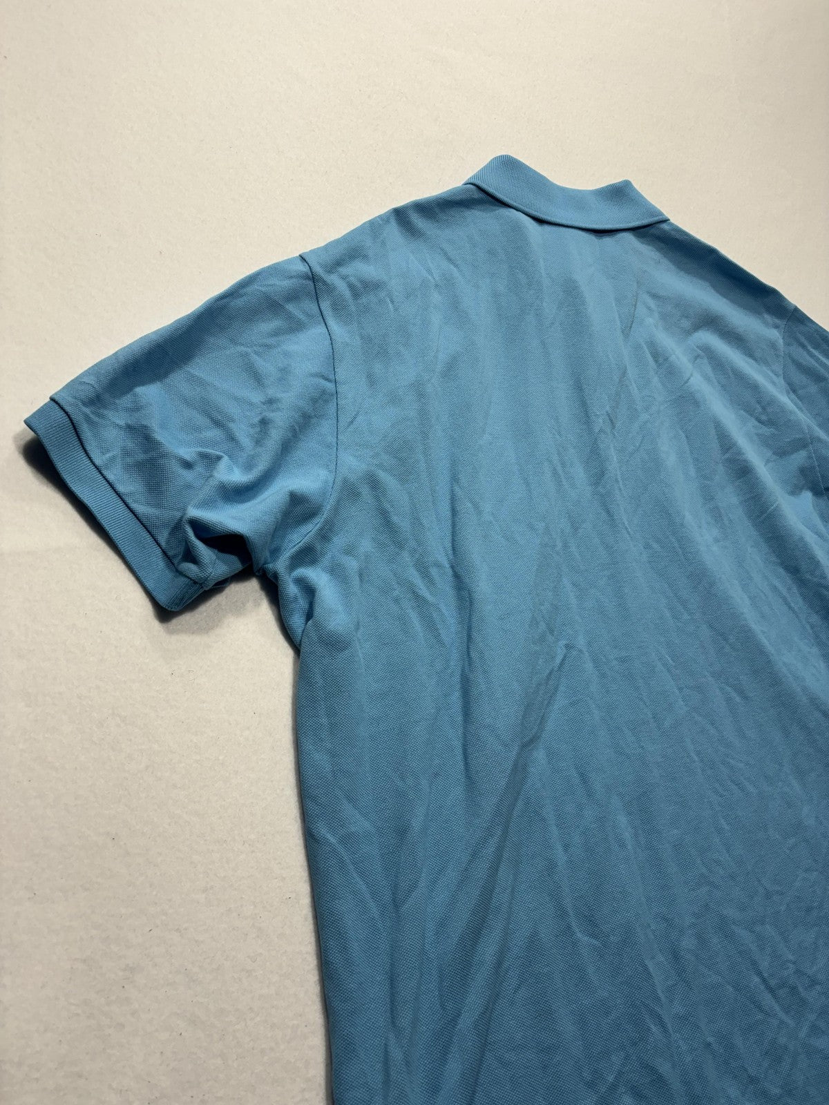 Lacoste Polo Shirt Mens 3XL Blue Classic Fit Pique Cotton Short Sleeve Logo