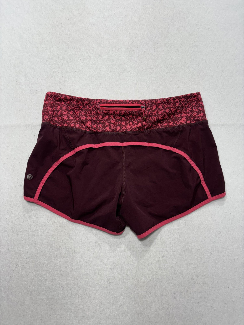 Lululemon Running Shorts Womens 6 Purple 3" Inseam Zip Pocket Lined Athletic