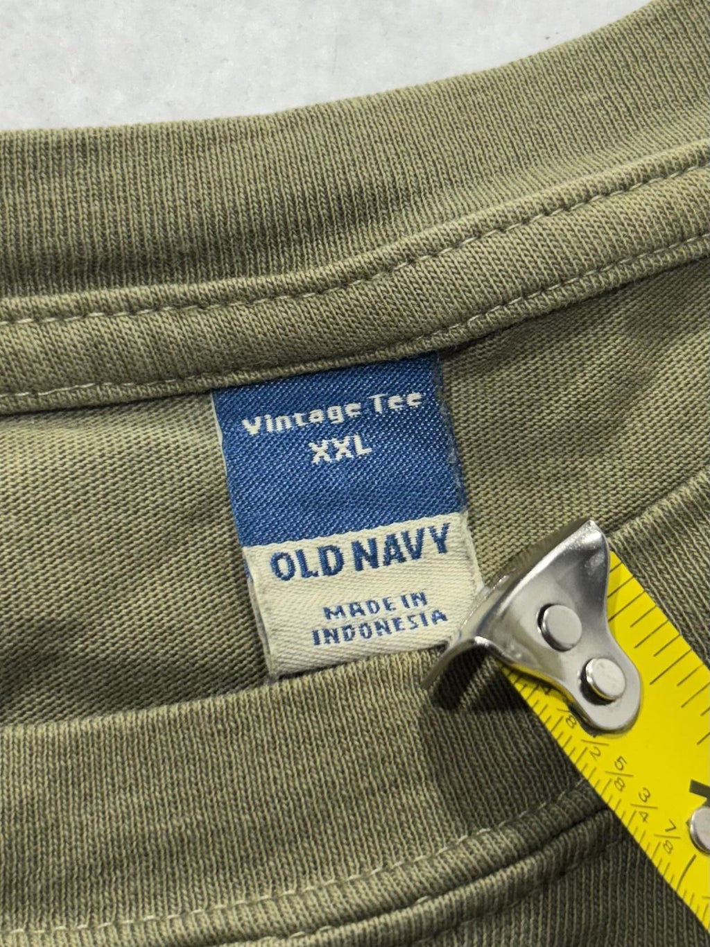 Old Navy Shirt Mens 2XL Green Vintage Tee Crew Neck Short Sleeve Basic Casual