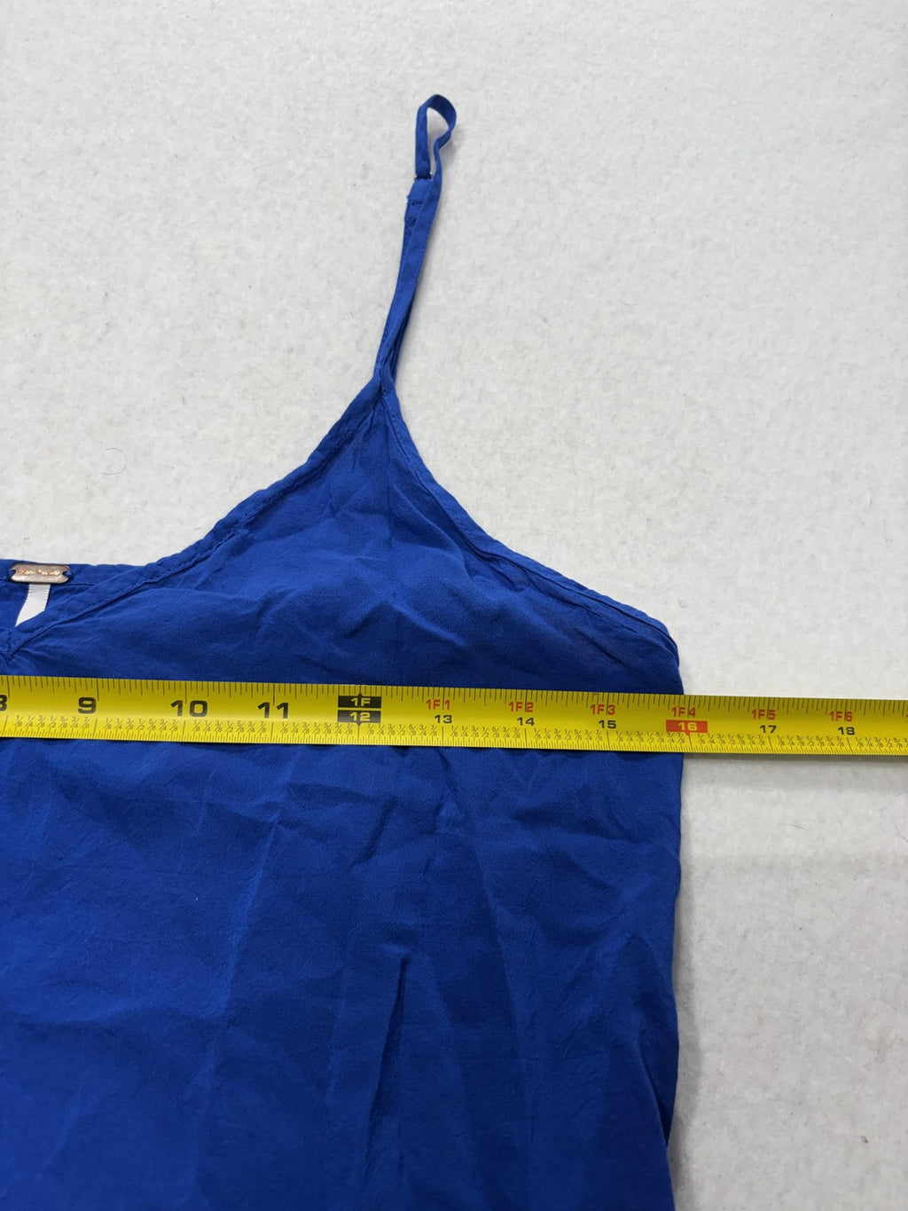 Free People Camisole Tank Top Womens S Petite Blue V Neck Adjustable Strap