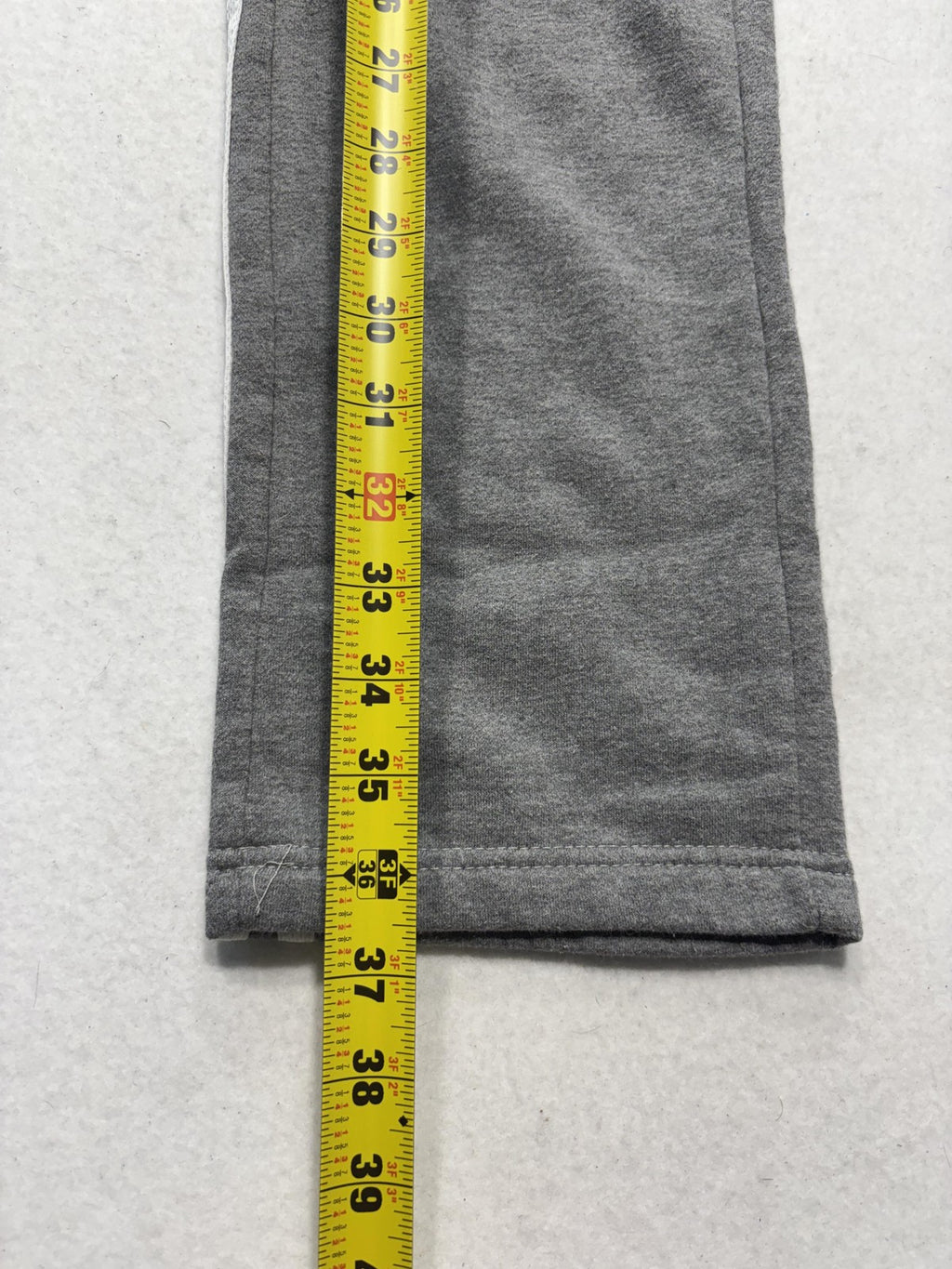 7X Sweatpants Unisex Kids 12 Gray Fleece Ankle Striped Drawstring Winter Casual