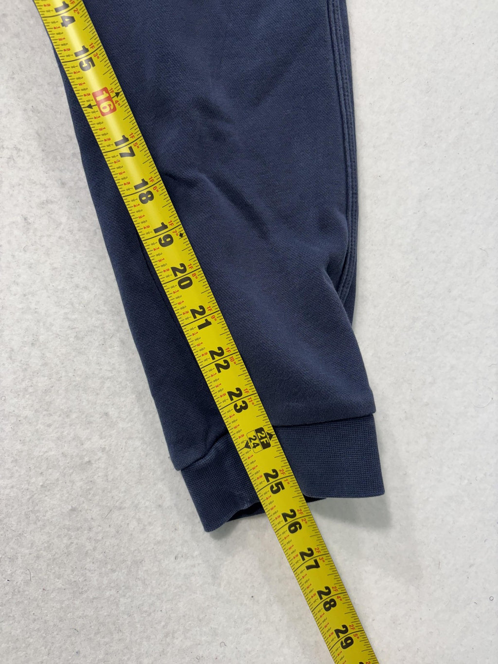 Nike Mens Large Blue Fleece Jogger Pants Elastic Waist Tapered Athletic RN56323