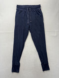 Tommy Hilfiger Lounge Pants Mens Small Blue Thermal Waffle Jogger Cuffed Logo