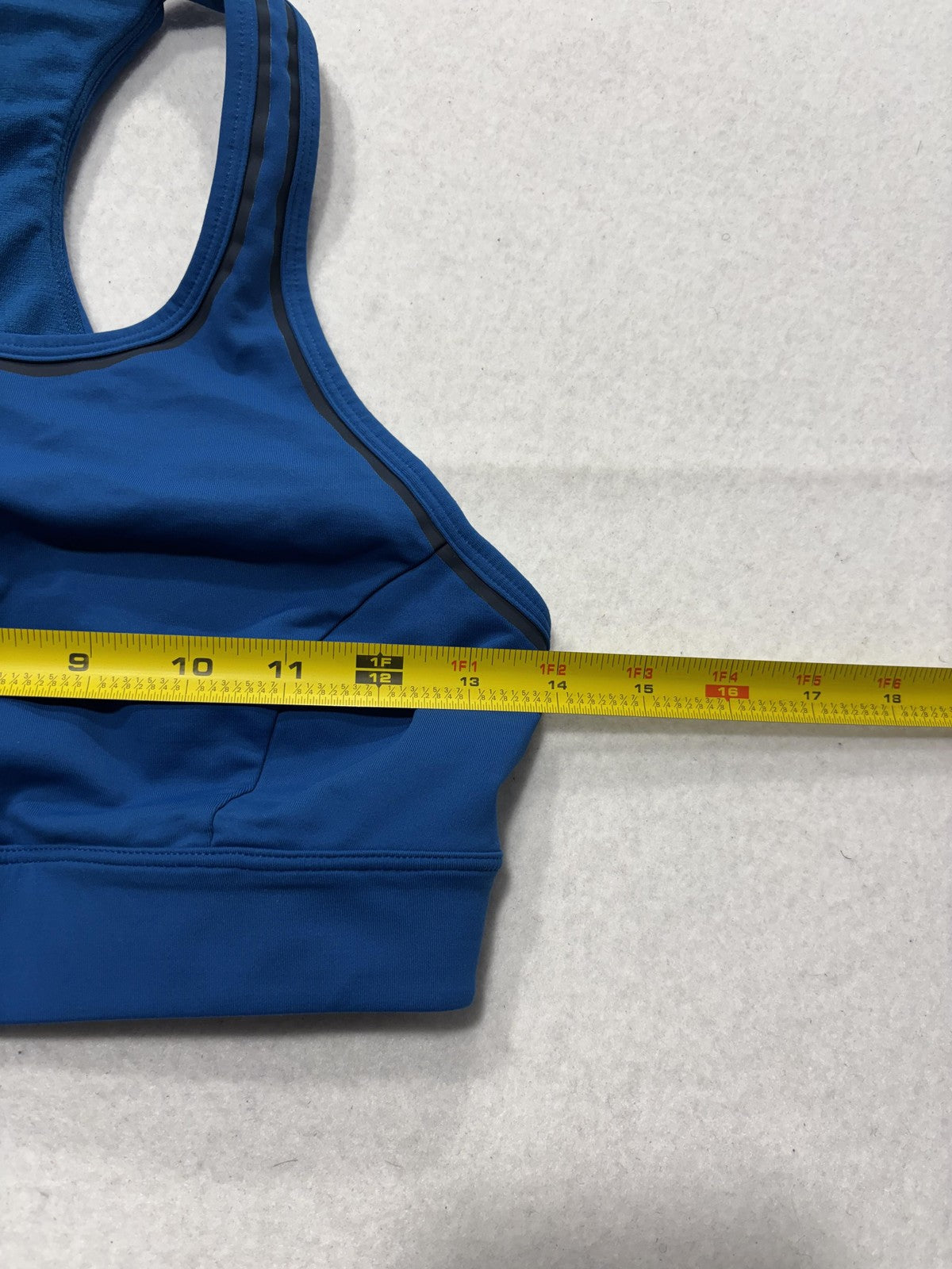 Lululemon Sports Bra Womens 8 Blue Racerback Medium Support Reflective Running